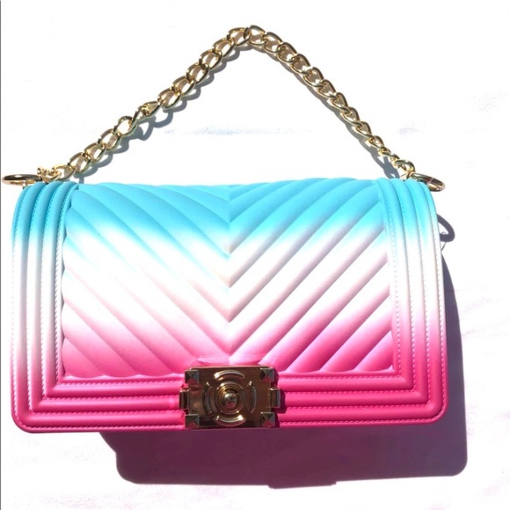 Pink Ombré Jelly Handbag